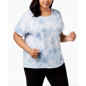 Ideology Womens Plus Size Crisscross Back Top Size 3X